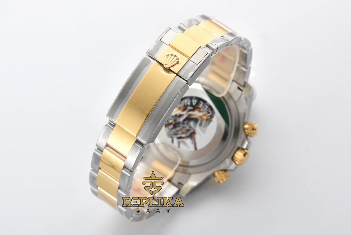 Rolex Daytona 126503 Two Tone 40mm Beyaz Kadran Clean 4131 Super Clone ETA