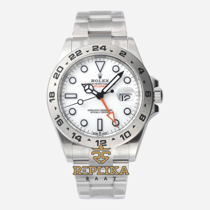 Rolex Explorer II 226570 Beyaz Kadran 42 Super Clone ETA