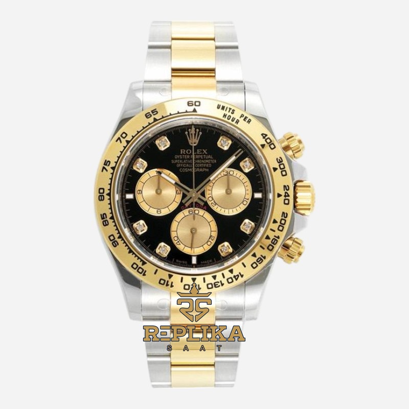 Rolex Daytona 126503 Two Tone Black Diamond Dial 4131 Super Clone ETA