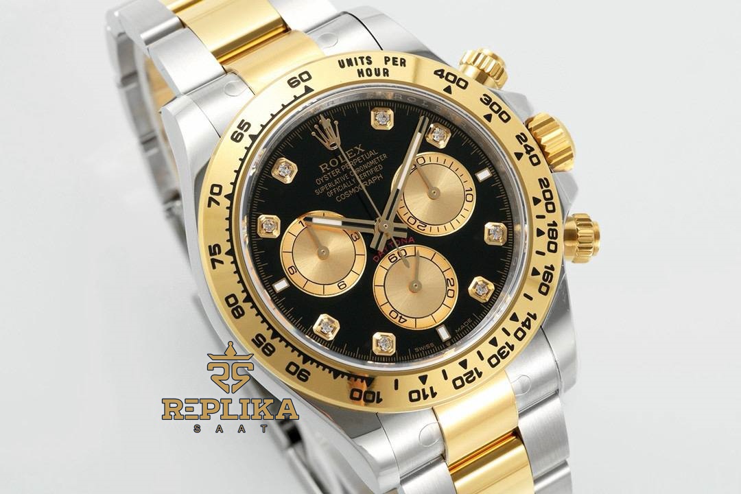 Rolex Daytona 126503 Two Tone Black Diamond Dial 4131 Super Clone ETA