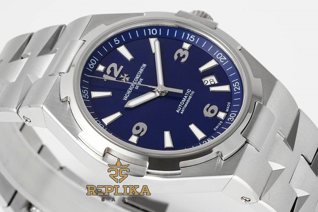 Vacheron Constantine Overseas 47040 Mavi Kadran 42mm Otomatik Super Clone ETA