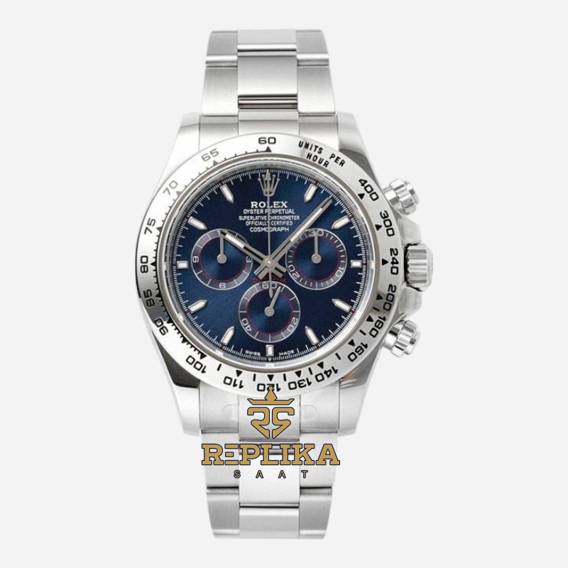 Rolex Daytona 126509 Mavi Kadran 904L Çelik 4131 Super Clone ETA