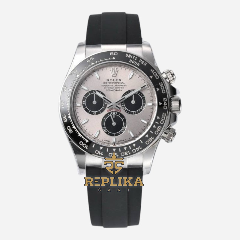 Rolex Daytona 126519LN Ghost Oysterflex Silver Dial Clean 40mm 4131 Super Clone ETA