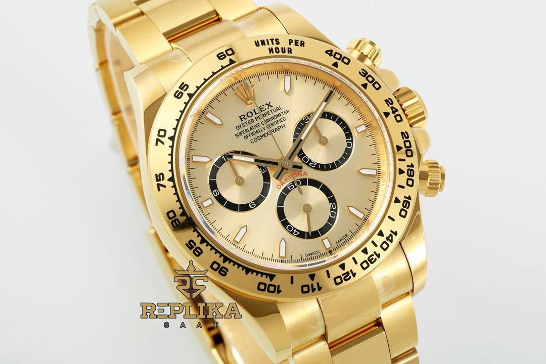 Rolex Daytona 126508 Full Gold 904L Kasa 4131 Super Clone ETA