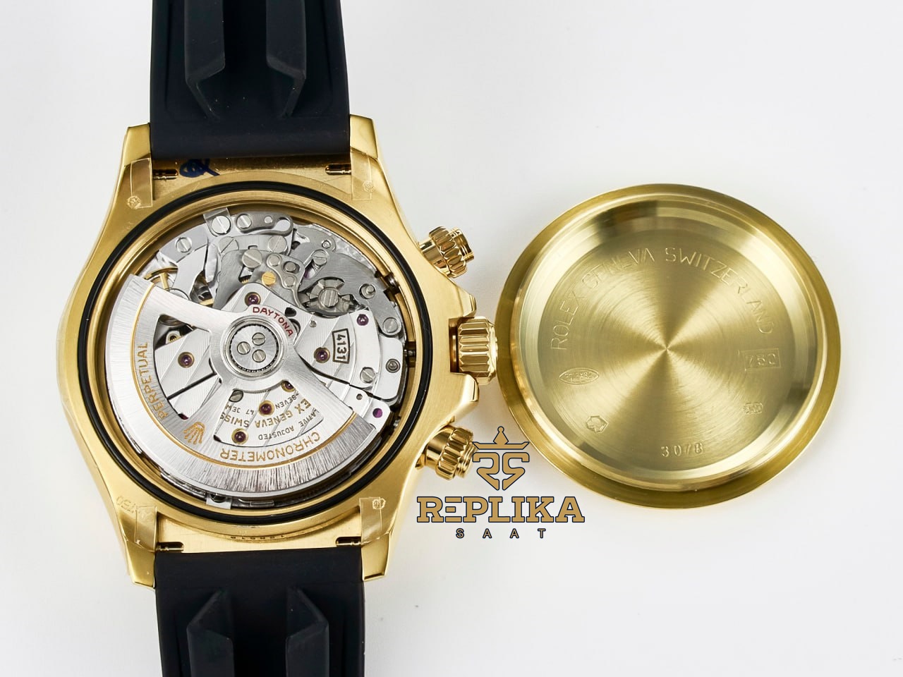 Rolex Daytona Gold 126518LN Beyaz Kadran QF Factory 40mm Oysterflex 4131 Super Clone ETA