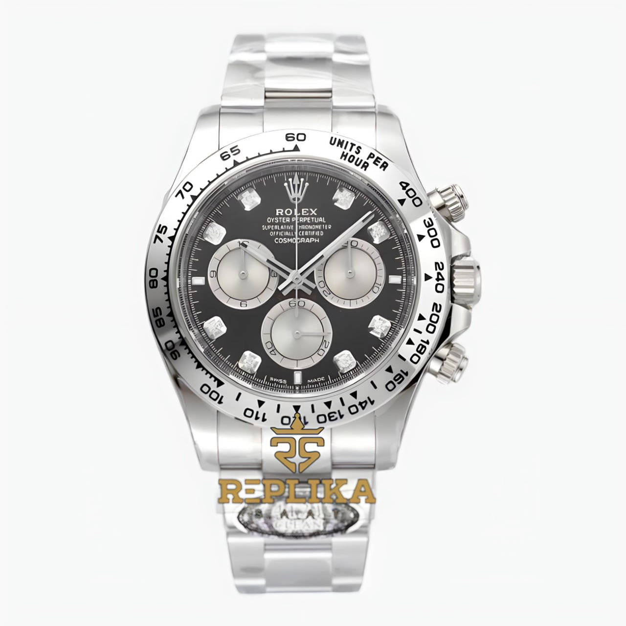 Rolex Daytona 126509 Taşlı Siyah Kadran 40mm Clean 4131 Super Clone ETA